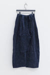 AVIVA JIFEI XUE Blue Striped Panel Wide Leg Pants S22-CWLP